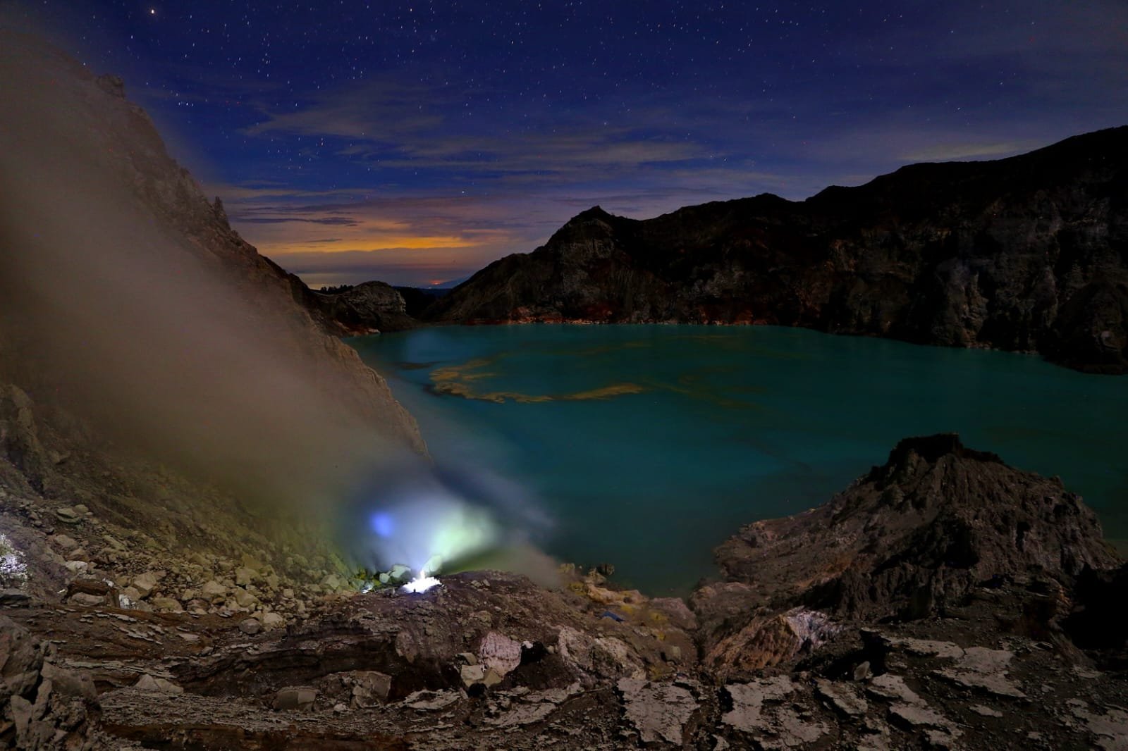 Sulfur Miners Kawah Ijen